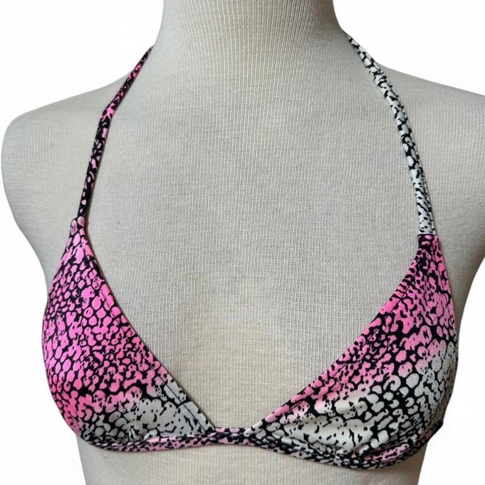Vintage 80s/90s String Bikini top Swimwear pink black
Women’s Size XS